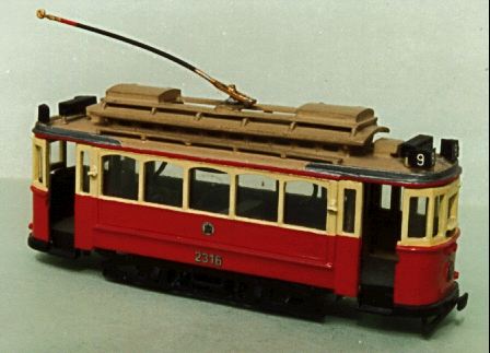 BEC-KITS Model Trams: Kit BK22: Hamburg Z1 motor tram